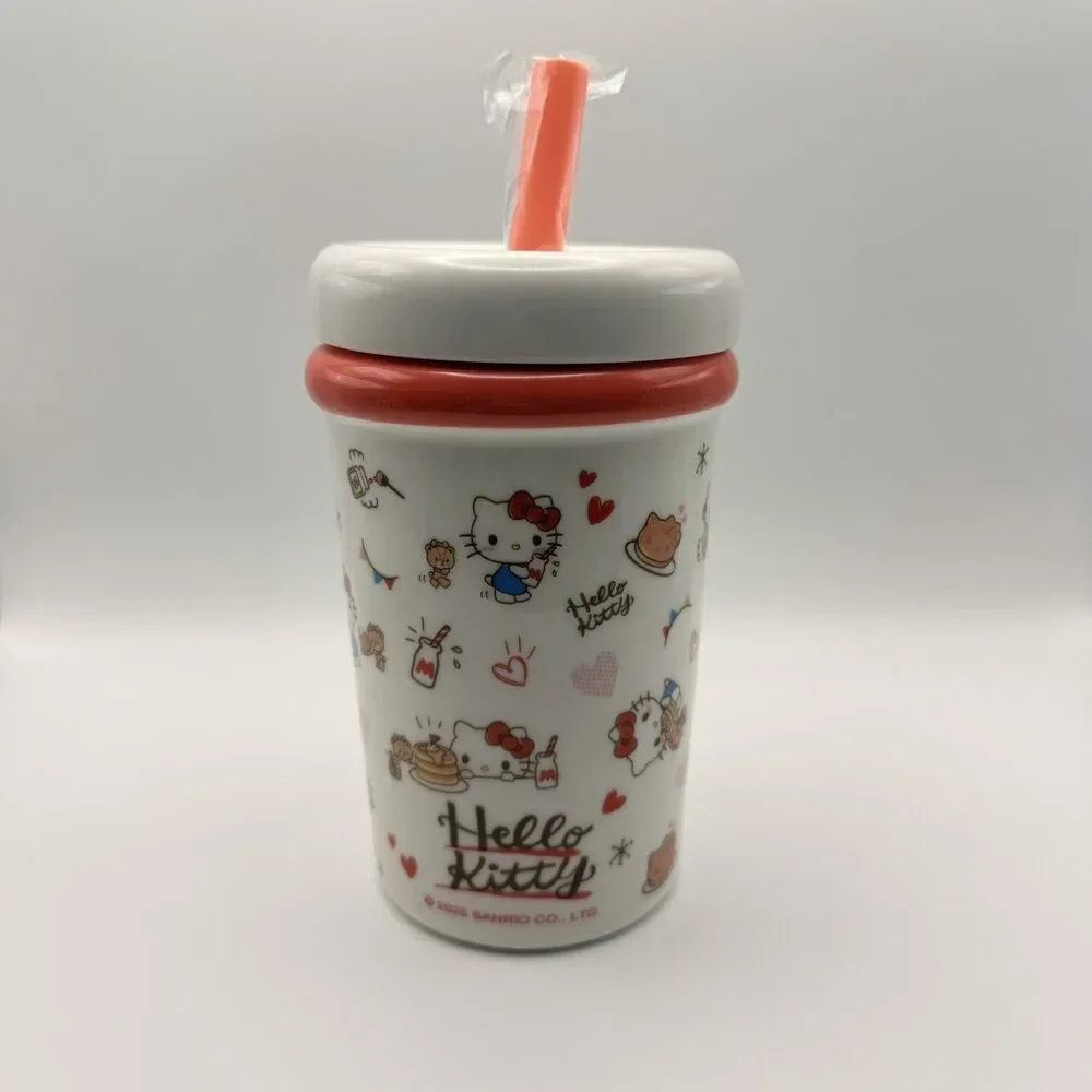 Sanrio Hello Kitty 10 Pcs. Premium Gift Set ~ Includes Licensed Ceramic Cup